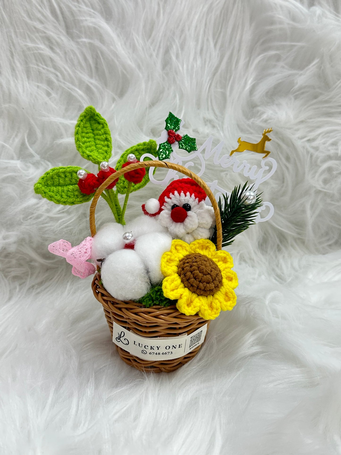 🎄聖誕針織小盆栽|聖誕花束|聖誕禮物|聖誕節|教會系列 基督教洗禮 洗禮禮物|浸禮禮物 浸洗禮物|福音會|香港教會|針織花束|企業禮品訂製|學校團體小禮物|教會福音會禮品|訂製禮品|公司紀念品|觀塘花店