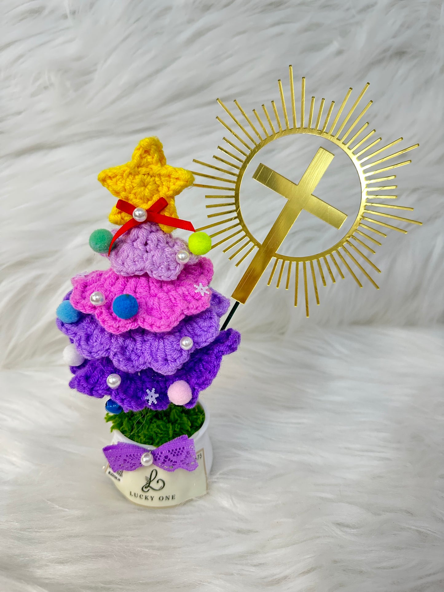 *5色可選🎄聖誕樹 針織小盆栽|聖誕花束|聖誕禮物|聖誕節|教會系列 基督教洗禮 洗禮禮物|浸禮禮物 浸洗禮物|福音會|香港教會|針織花束|企業禮品訂製|學校團體小禮物|教會福音會禮品|訂製禮品|公司紀念品|觀塘花店