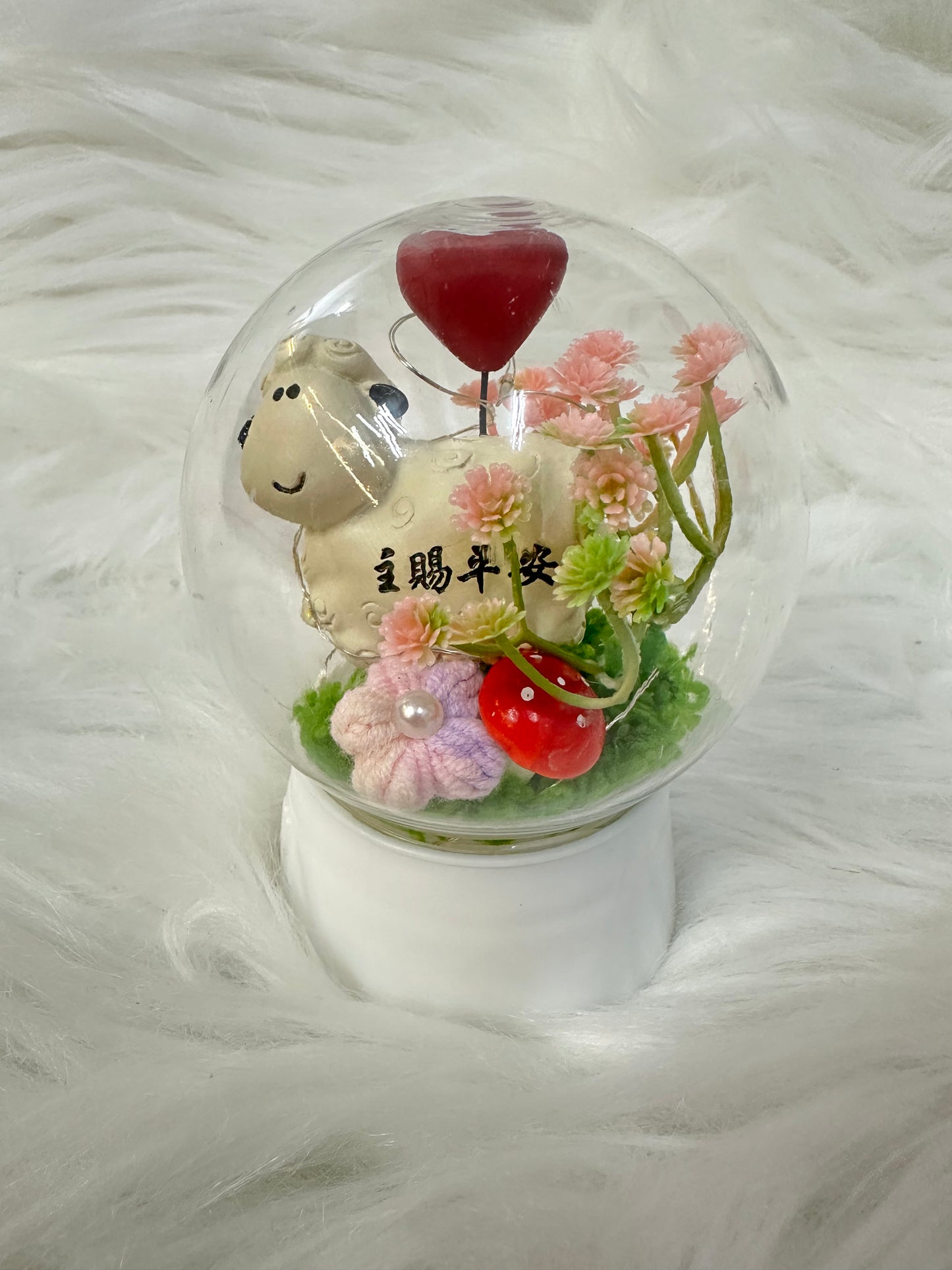 教會發光水晶球小禮品🎁|
浸禮花束 洗禮花束|樹脂心心小羊擺設|6款祝福語|教會系列 基督教洗禮 洗禮禮物|浸禮禮物 浸洗禮物|福音會|香港教會|生活家居品味|家居小擺設|企業禮品訂製|學校團體小禮物|公司紀念品|廣告贈品|禮品訂製|網上訂花|觀塘花店