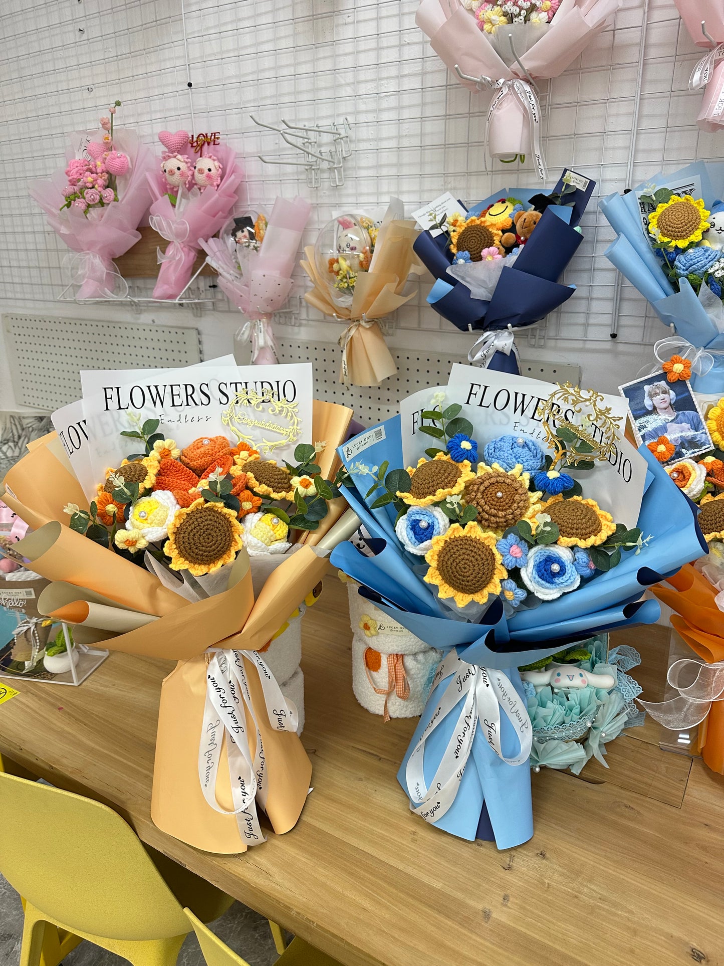 💙XL Size 超大花束|生日花束|客製禮物|生日禮物|畢業花束|週年紀念日花束|情人節花束|即日送花|針織花束|送女朋友|平價花店|網上花店|香港花店|觀塘花店