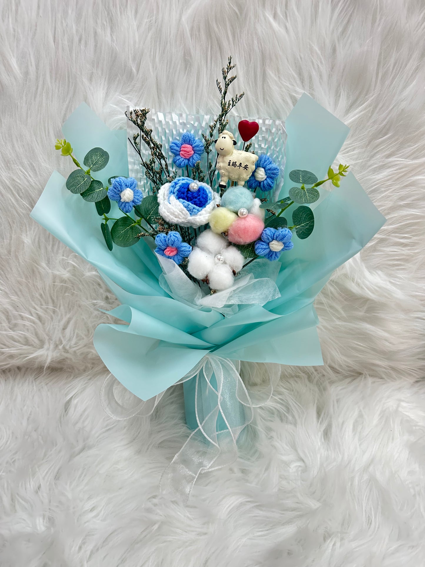浸禮花束 洗禮花束💐木棉花|乾花|樹脂心心小羊擺設|6款祝福語|教會系列 基督教洗禮 洗禮禮物|浸禮禮物 浸洗禮物|福音會|香港教會|即日送花|網上訂花|觀塘花店