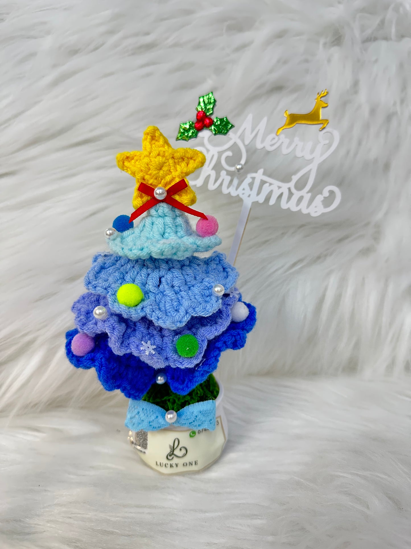 *5色可選🎄聖誕樹 針織小盆栽|聖誕花束|聖誕禮物|聖誕節|教會系列 基督教洗禮 洗禮禮物|浸禮禮物 浸洗禮物|福音會|香港教會|針織花束|企業禮品訂製|學校團體小禮物|教會福音會禮品|訂製禮品|公司紀念品|觀塘花店