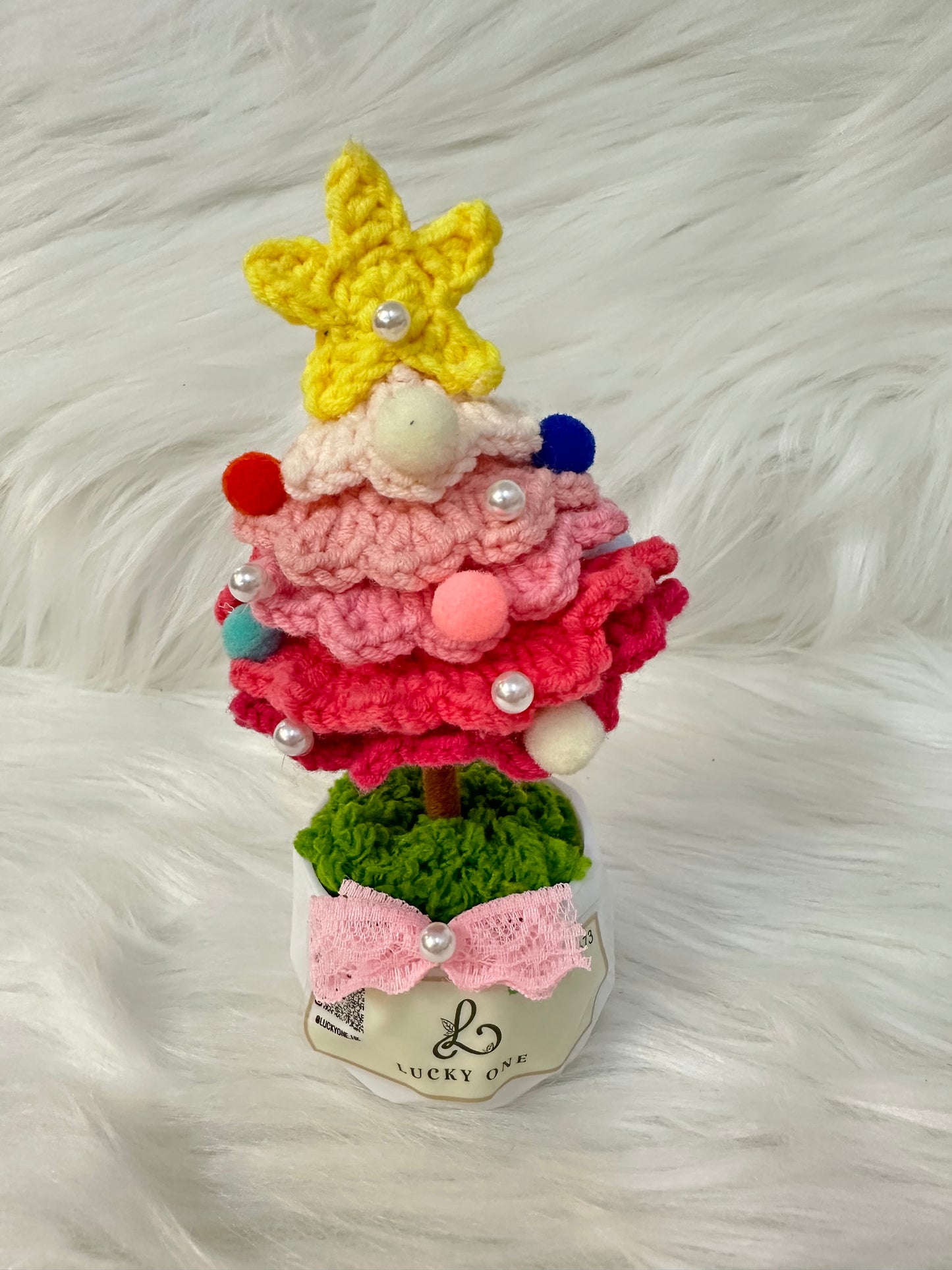 *5色可選🎄聖誕樹 針織小盆栽|聖誕花束|聖誕禮物|聖誕節|教會系列 基督教洗禮 洗禮禮物|浸禮禮物 浸洗禮物|福音會|香港教會|針織花束|企業禮品訂製|學校團體小禮物|教會福音會禮品|訂製禮品|公司紀念品|觀塘花店
