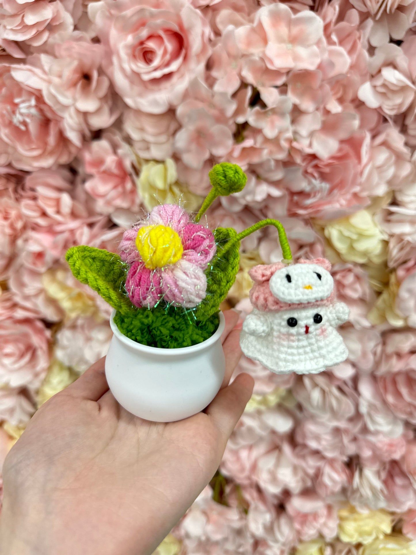 Sanrio My Melody 小幽靈盆栽|萬聖節🎃|畢業花束|畢業禮物|生活家居品味|家居小擺設|企業禮品訂製|學校團體小禮物|公司紀念品|廣告贈品|禮品訂製|網上訂花|觀塘花店
