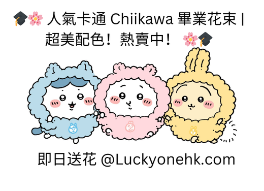 🎓🌸 人氣卡通 Chiikawa 畢業花束 | 超美配色！熱賣中！ 🌸🎓(吉伊卡哇)｜ 小八公仔花｜Hachiware 小八貓 / 八字貓 兔子｜烏薩奇公仔花｜小可愛｜飛鼠