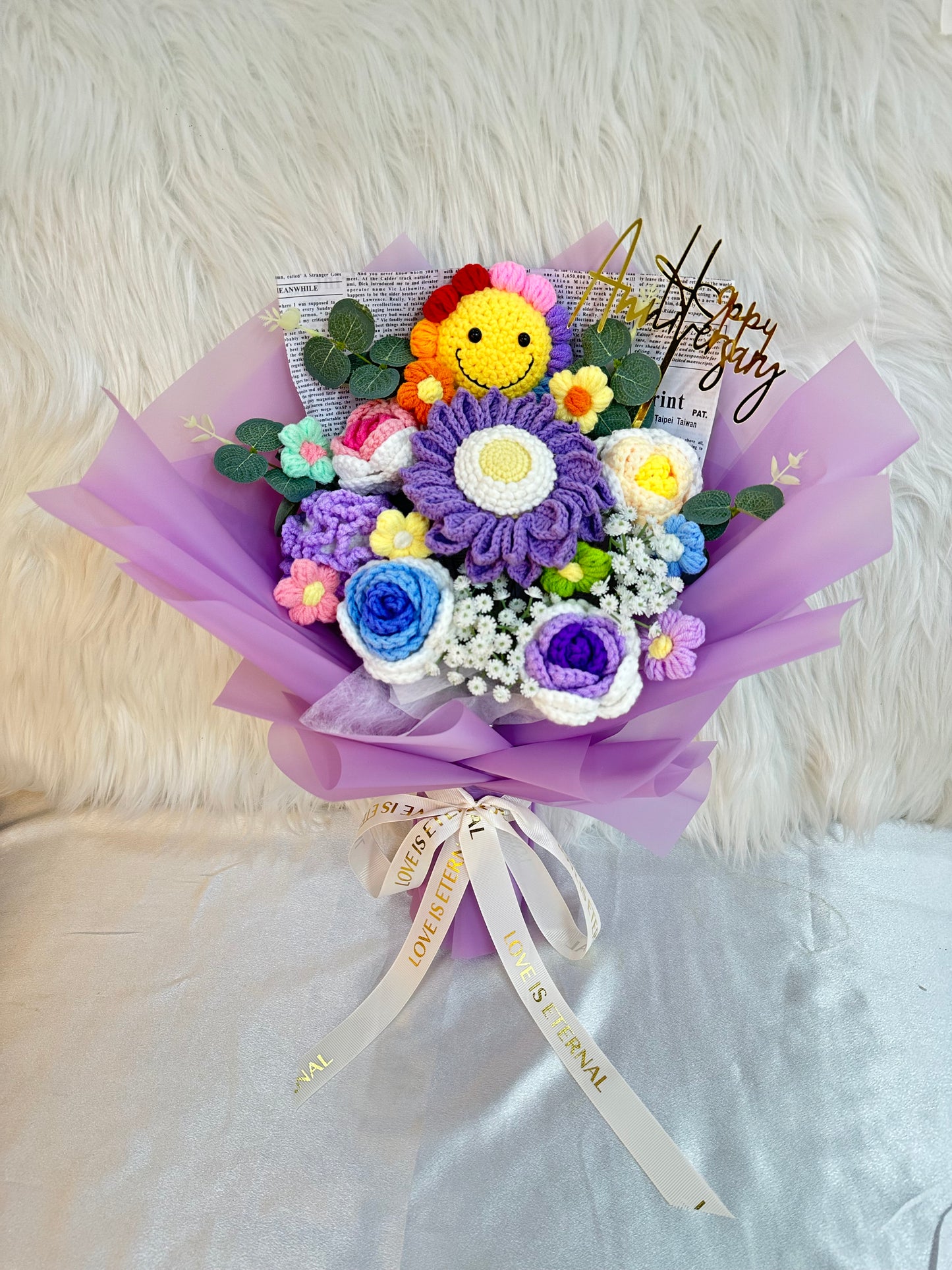 快樂多巴胺花束｜Farewell 花束｜情人節花束｜感謝花束｜畢業花束｜畢業花｜週年紀念日花束｜情人節禮物｜公仔花束｜即日送花｜平價花店｜網上花店推介｜網上訂花｜香港花店｜觀塘花店