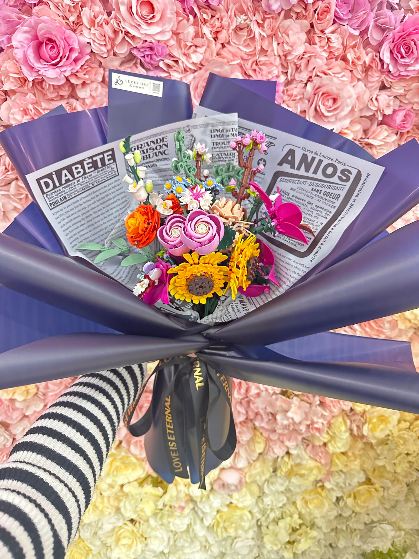 【訂製服務】（非現貨）積木樂高LEGO花束｜客製花束｜ 訂製花束 $298起🔥｜客製禮物｜創意花束｜訂製公仔花束｜生日花束｜畢業花束｜週年紀念日花束｜情人節花束｜升職榮休Farewell 花束｜創意禮物｜網上訂花｜觀塘花店｜香港花店