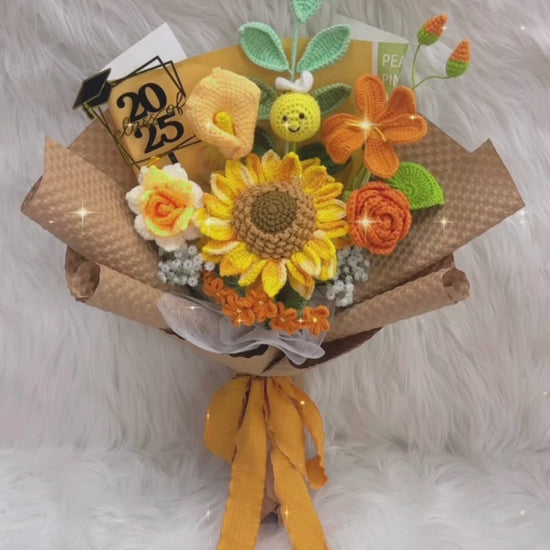 蜜蜂仔｜向日葵｜畢業花束｜畢業花｜畢業禮物｜Farewell 花束｜情人節花束｜感謝花束｜升職花束｜生日花束｜週年紀念日花束｜情人節禮物｜公仔花束｜即日送花｜平價花店｜網上花店推介｜網上訂花｜香港花店｜觀塘花店