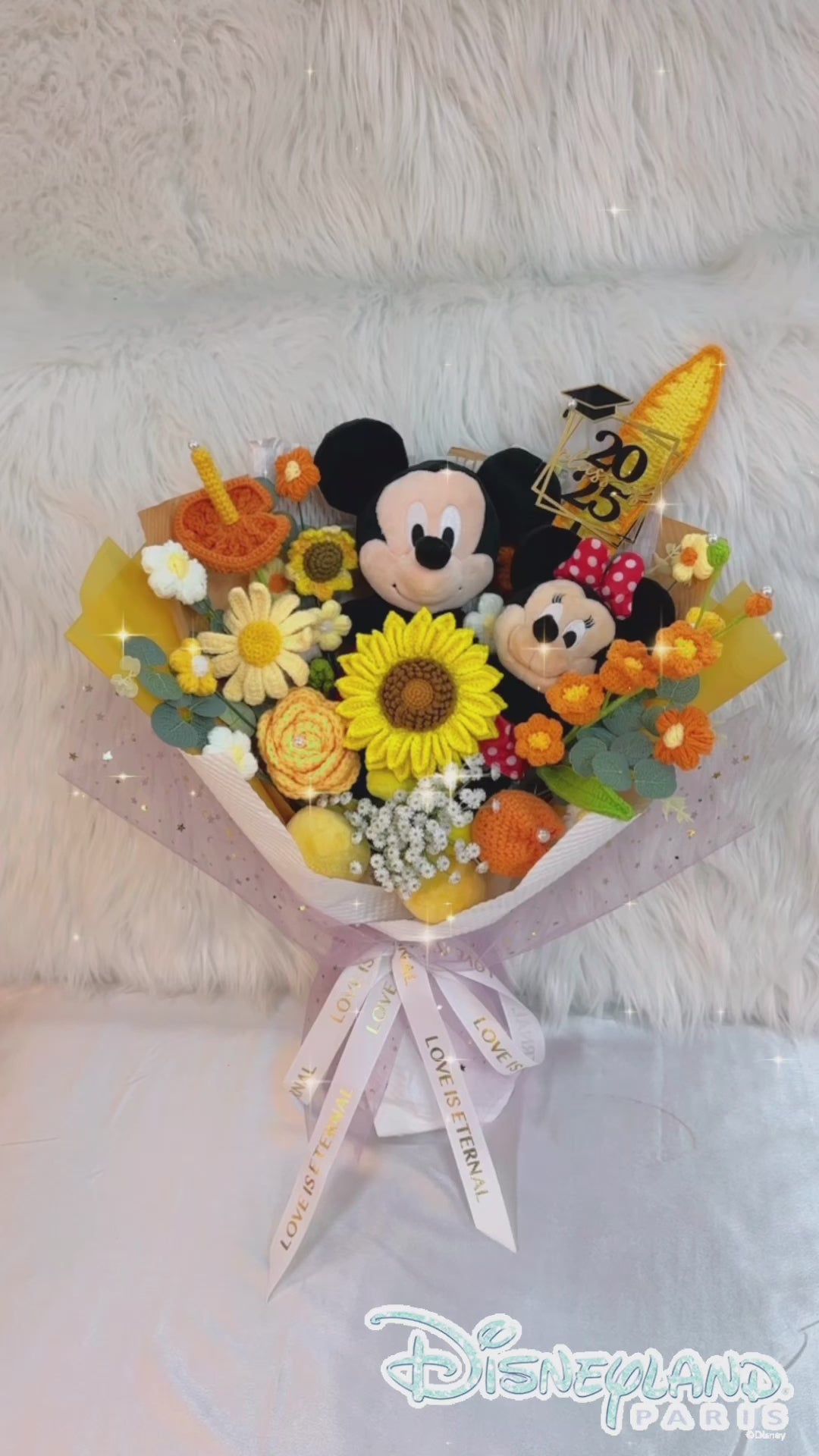 【訂製服務】Disney迪士尼米奇米妮公仔花束（非現貨）｜客製花束｜ 訂製花束 $298起🔥｜客製禮物｜創意花束｜訂製公仔花束｜生日花束｜畢業花束｜週年紀念日花束｜情人節花束｜升職榮休Farewell 花束｜創意禮物｜網上訂花｜觀塘花店｜香港花店